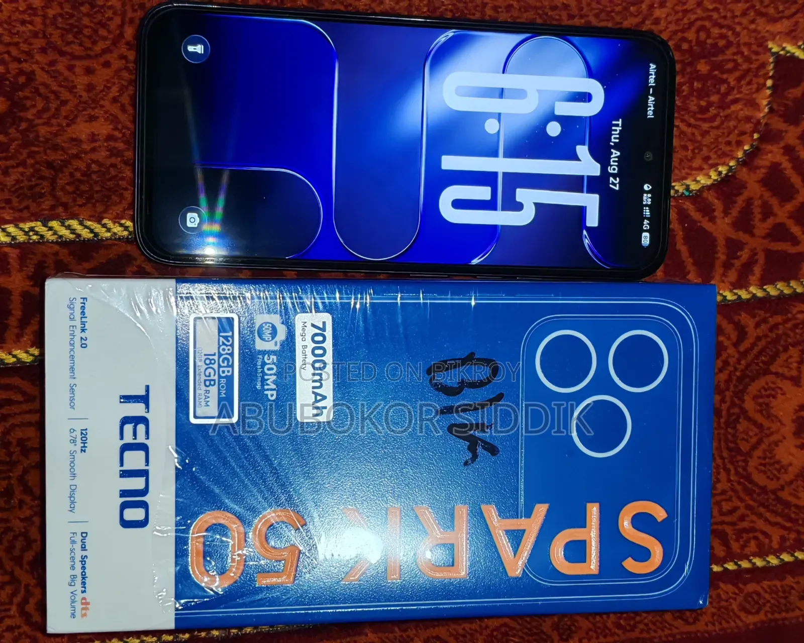 New Tecno Spark 50 128 GB Black