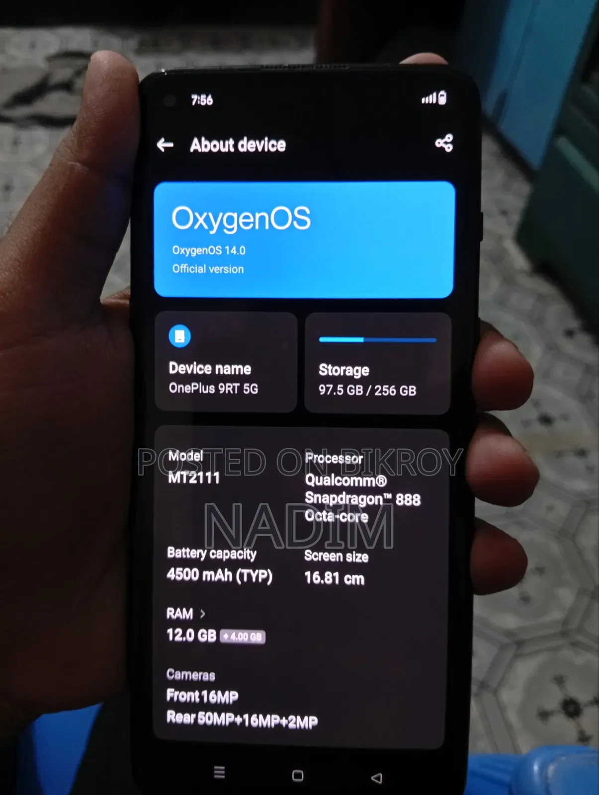 OnePlus 9RT 5G 256 GB Black