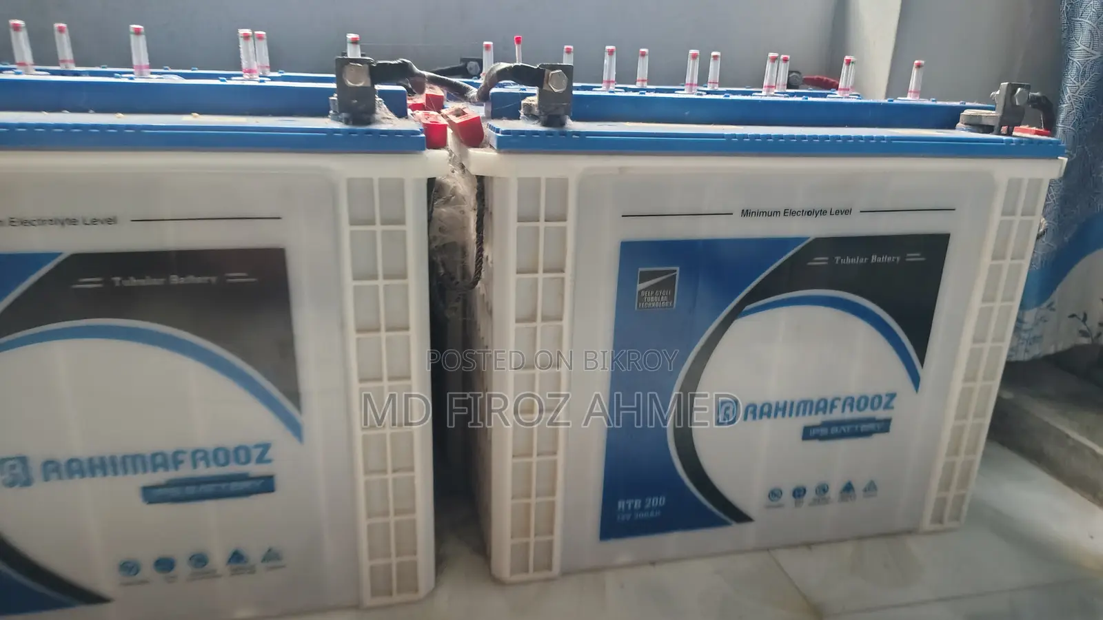 4 PCS Rahim Afroz RTB 200 Talltubler Battery