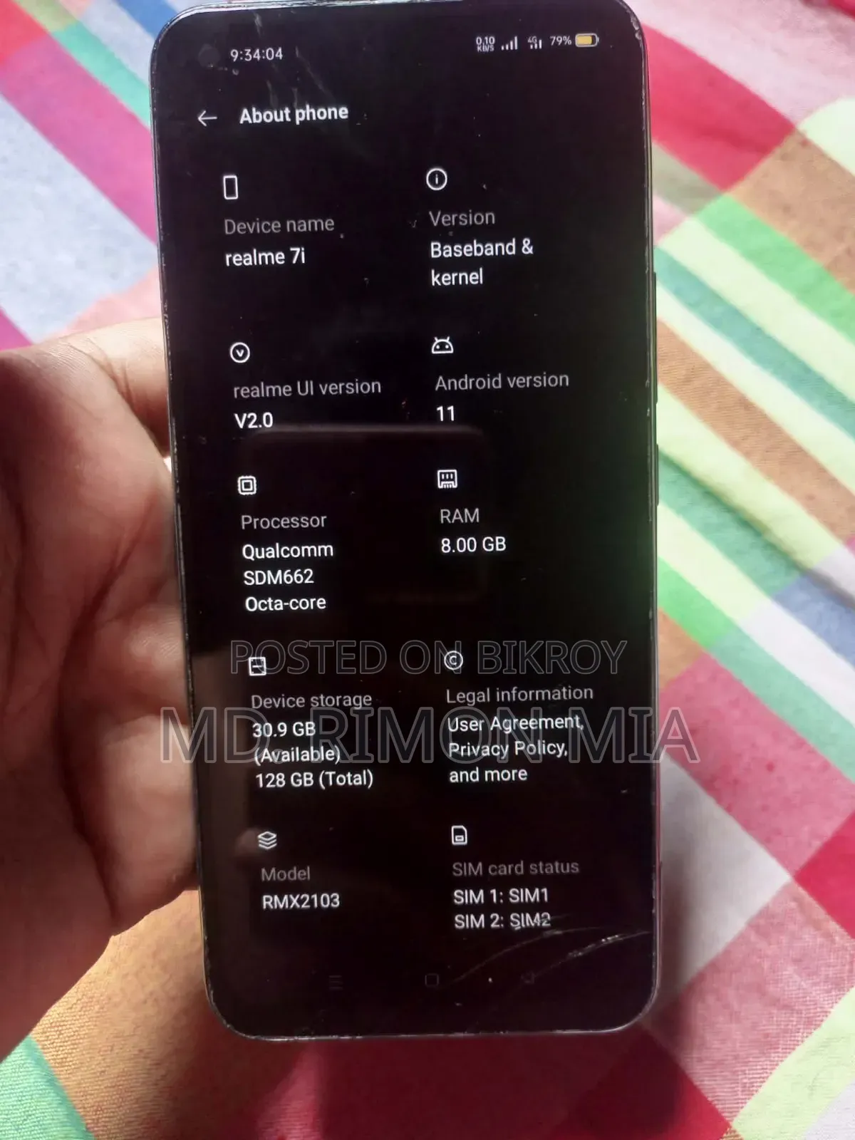 Realme 7i 128 GB Gray
