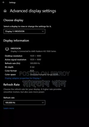 Hikvision 21.5" 100Hz IPS Monitor — For Sale