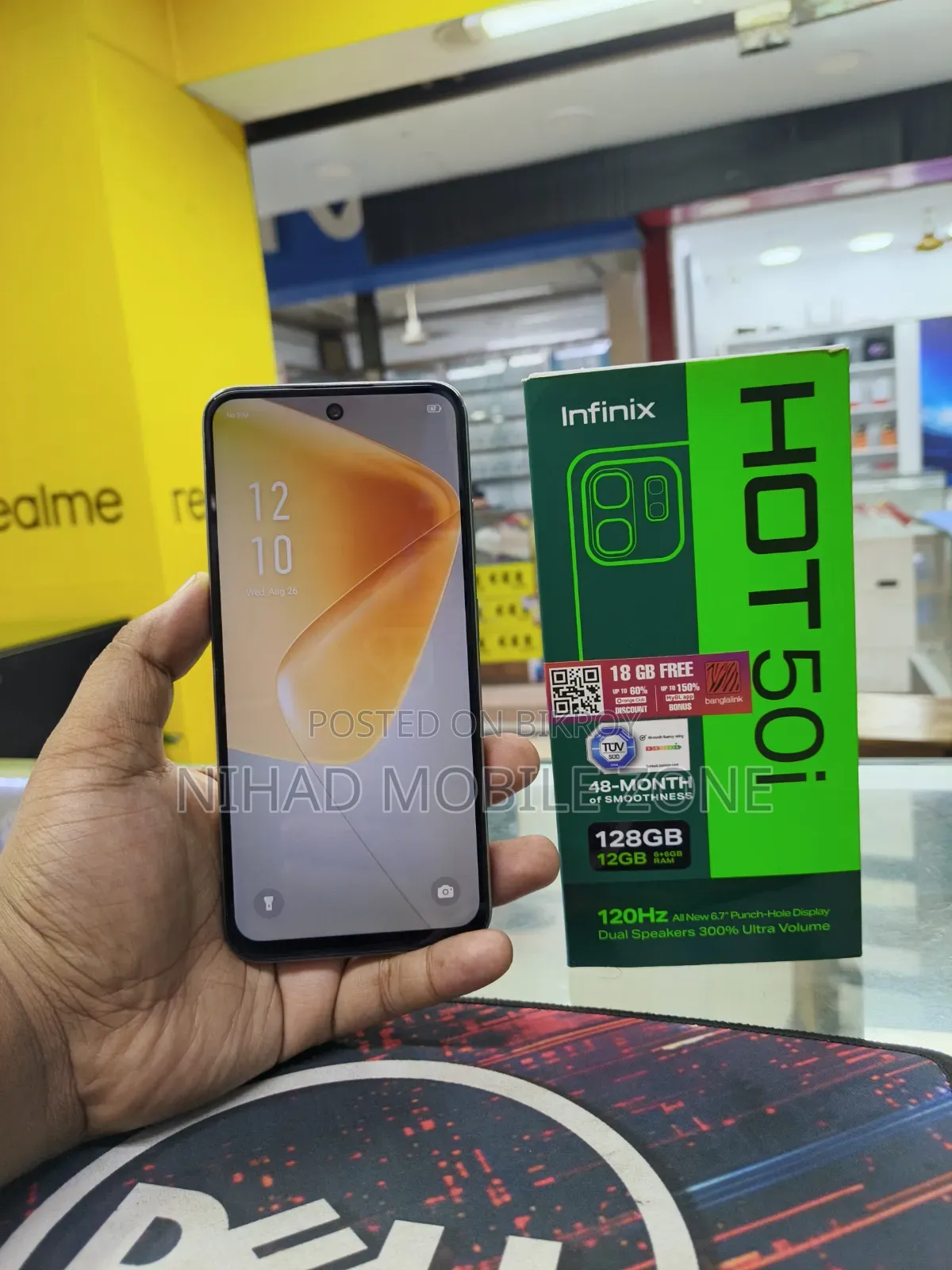 Infinix Hot 50i 128 GB Silver