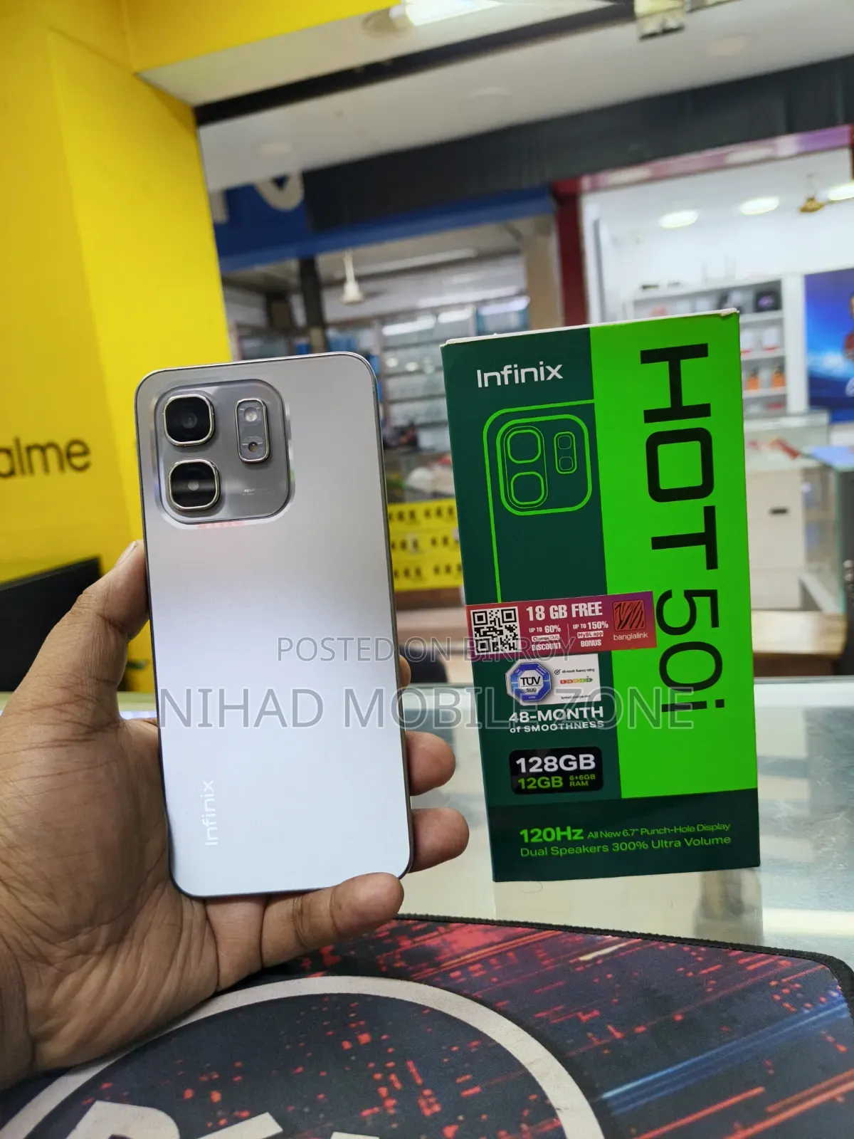 Infinix Hot 50i 128 GB Silver