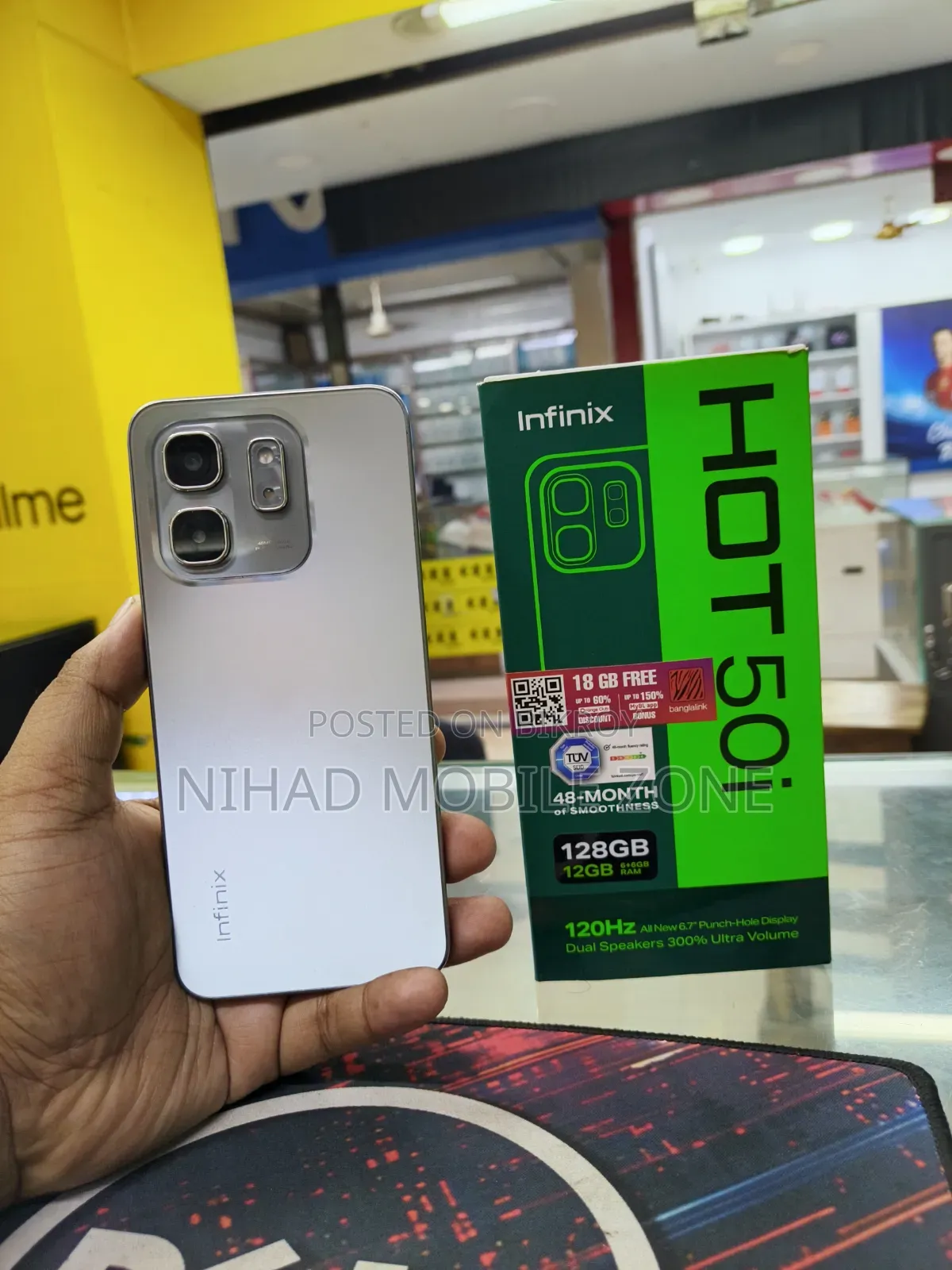 Infinix Hot 50i 128 GB Silver