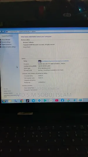 Laptop Acer Aspire V3 4GB Intel HDD 512GB