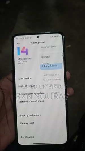Xiaomi Redmi Note 10 Pro Max 128 GB Black