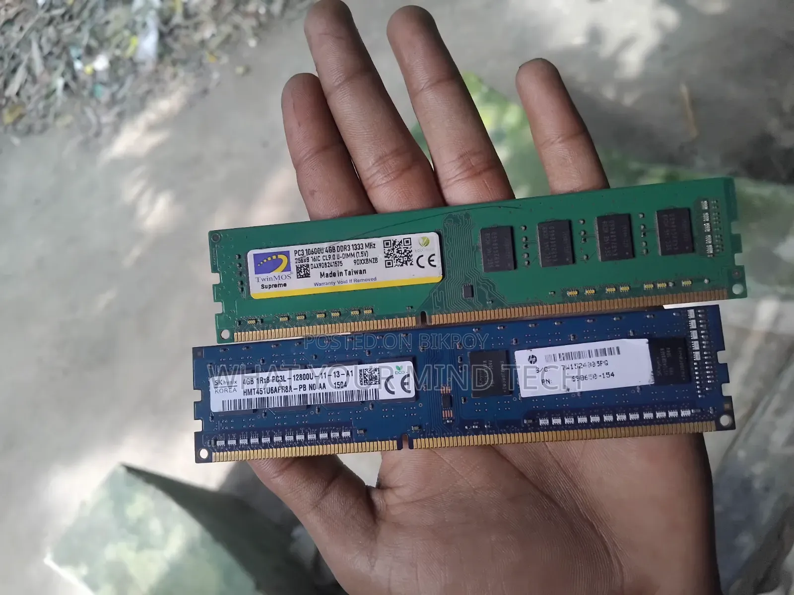 Ram DDR3 4+4 8GB Ram