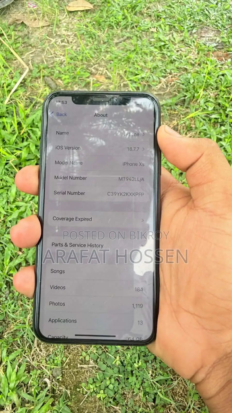New Apple iPhone XS 64 GB Black
