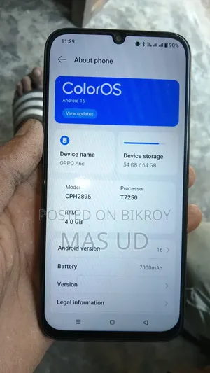 Oppo A6c 128 GB Purple