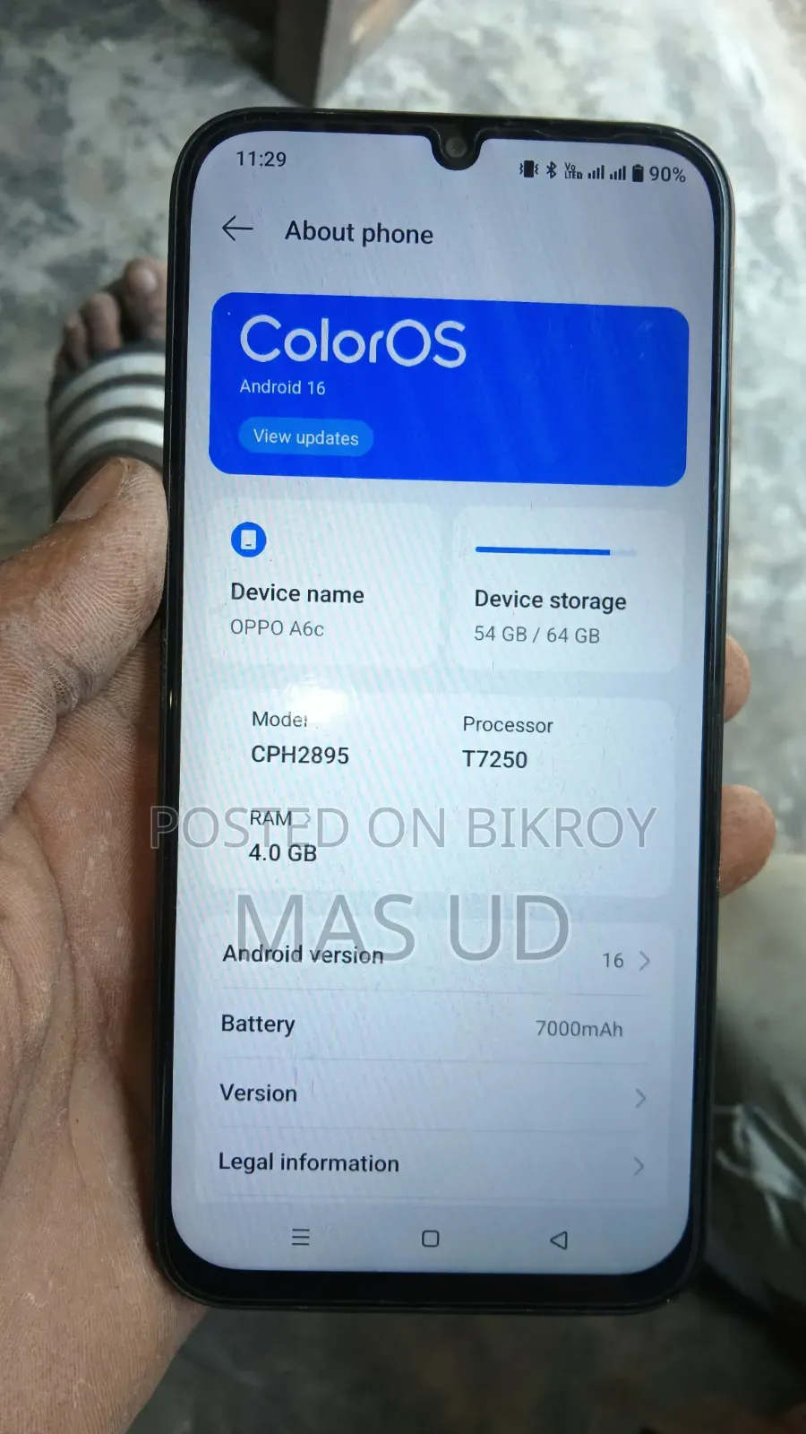 Oppo A6c 128 GB Purple