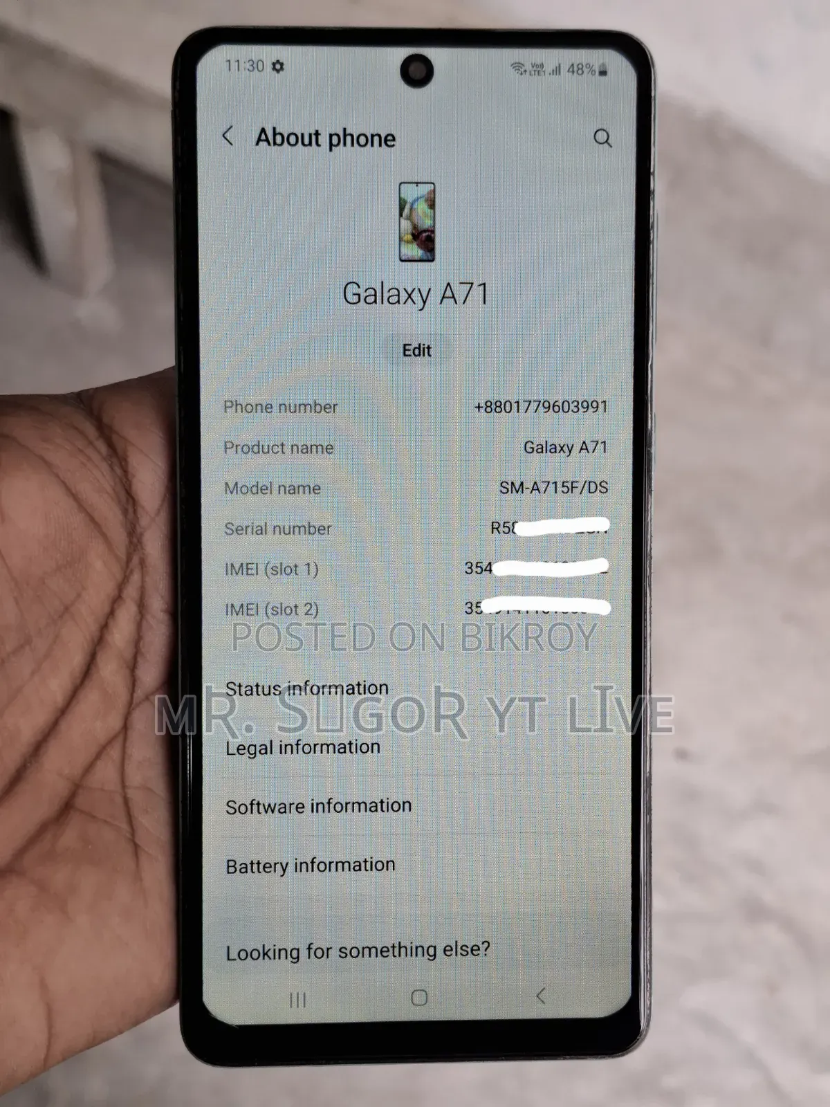 Samsung Galaxy A71 128 GB White
