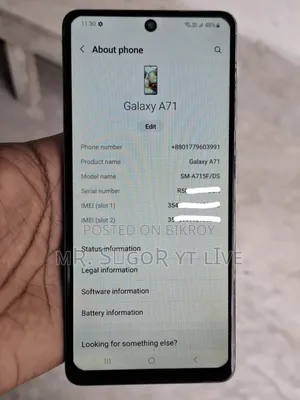 Samsung Galaxy A71 128 GB White