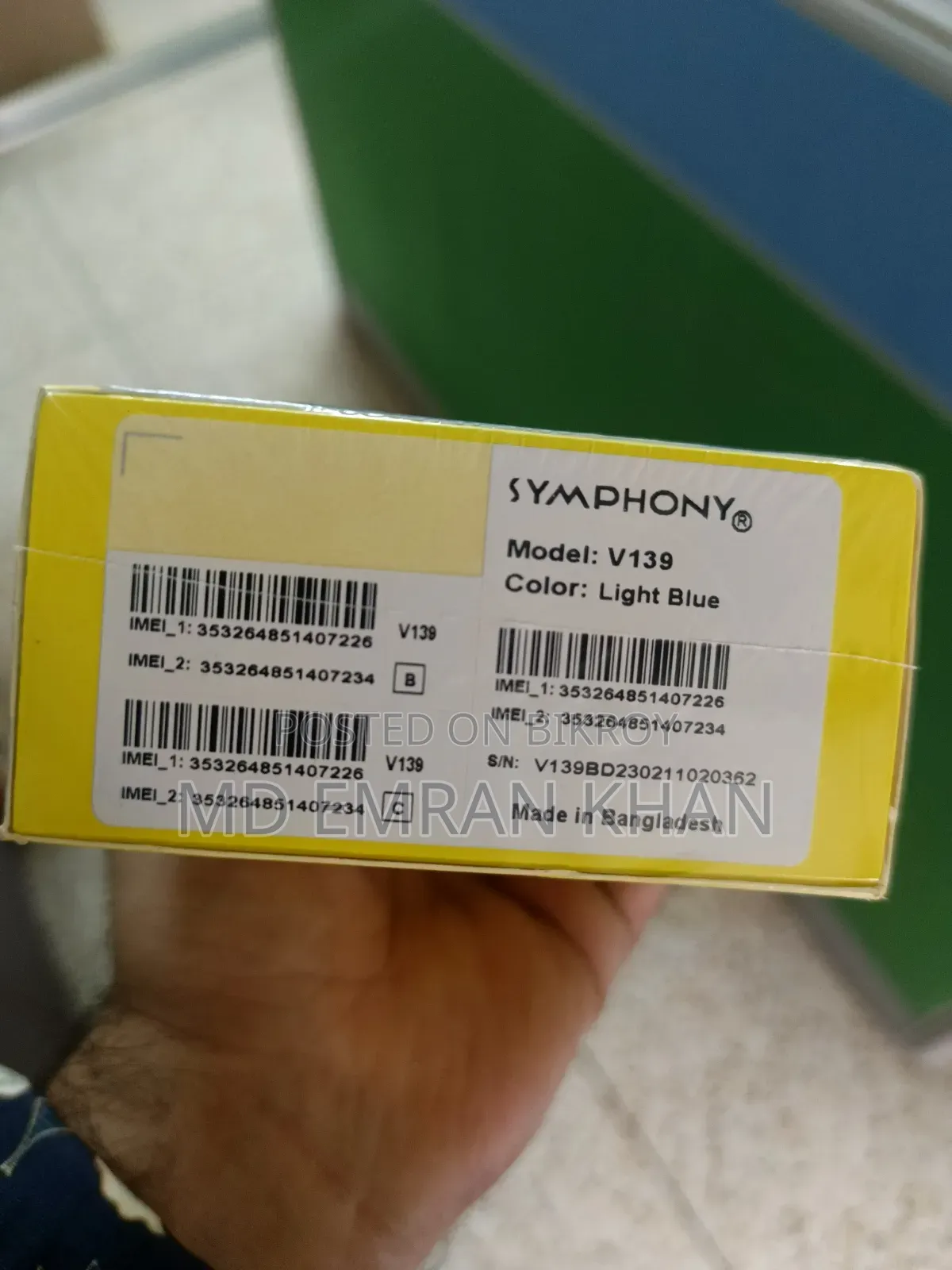 New Symphony V139 32 GB Blue