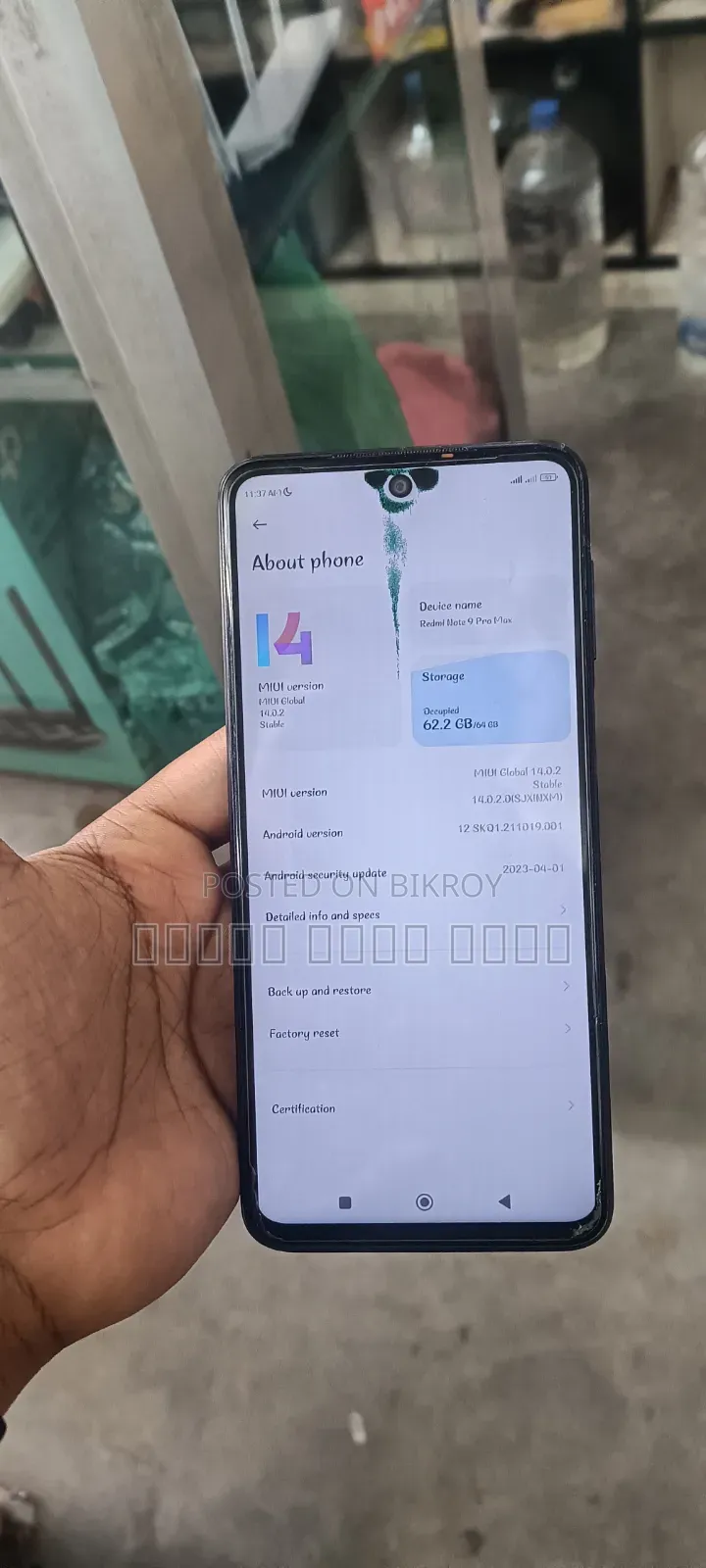 Xiaomi Redmi Note 9 Pro 64 GB Blue