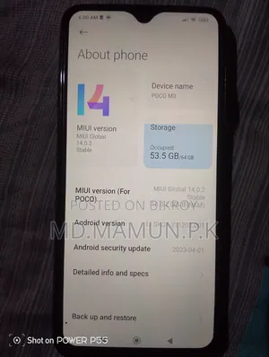 Xiaomi Poco M3 64 GB Black
