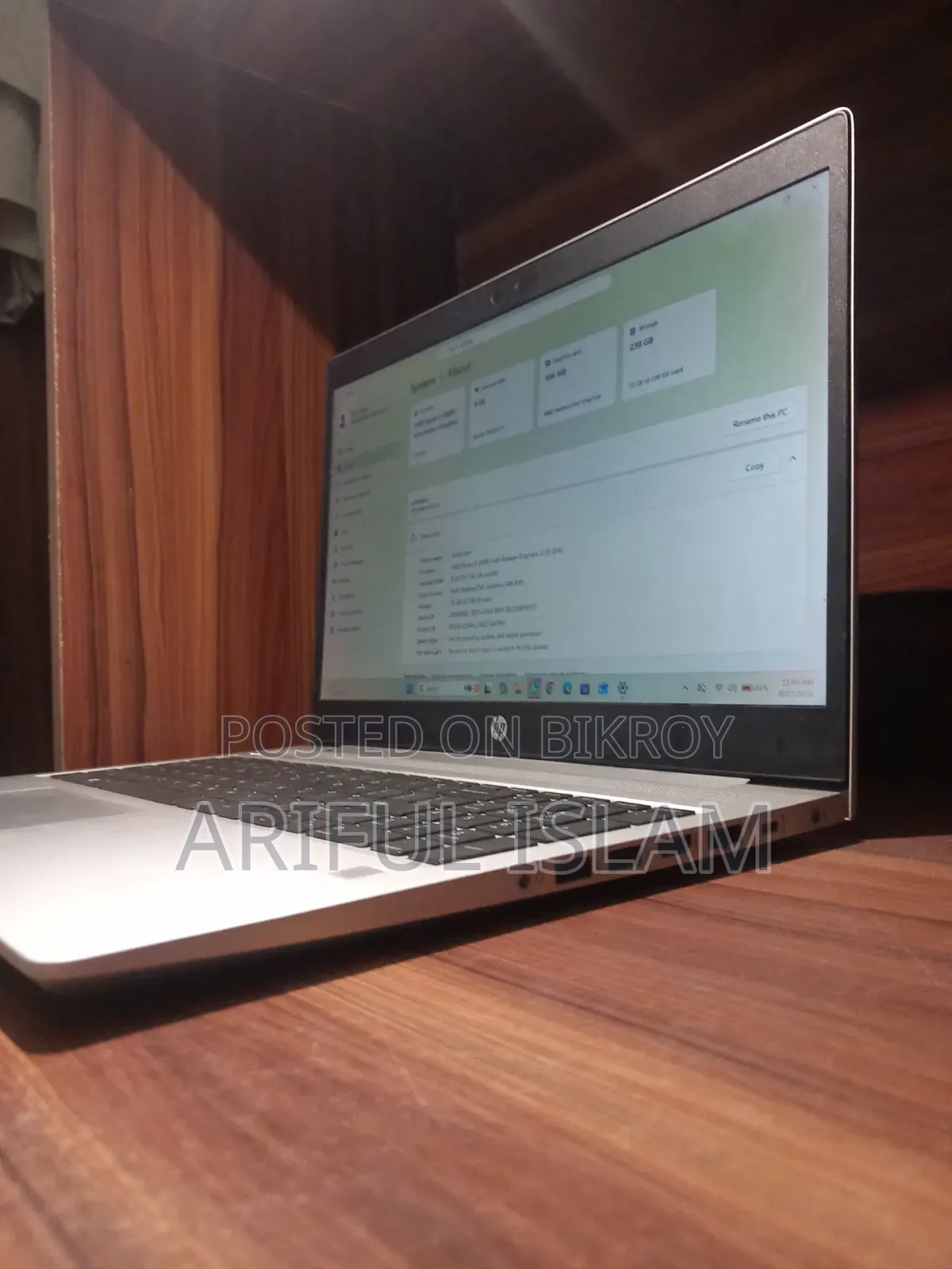 Laptop HP ProBook 455 G5 8GB AMD Ryzen 3 SSD 256GB