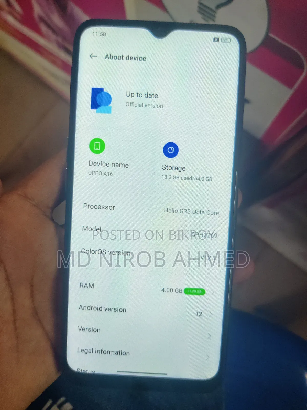 Oppo A16 64 GB Black