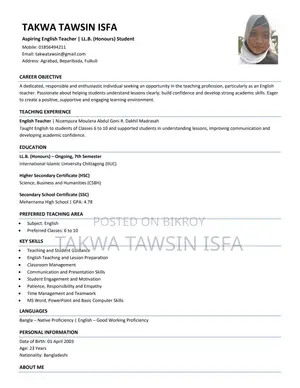Assistant Teacher