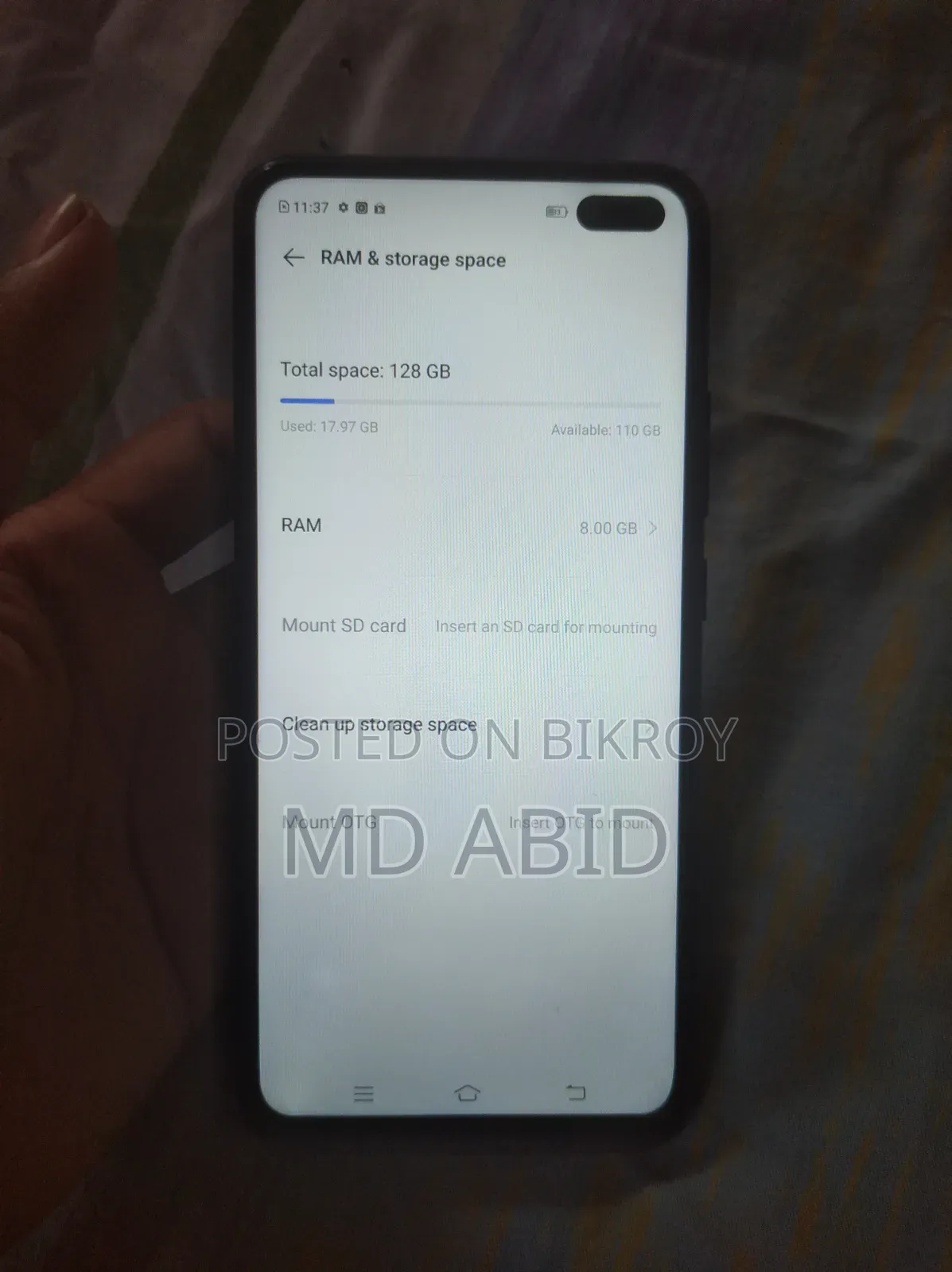 Vivo V19 128 GB Black