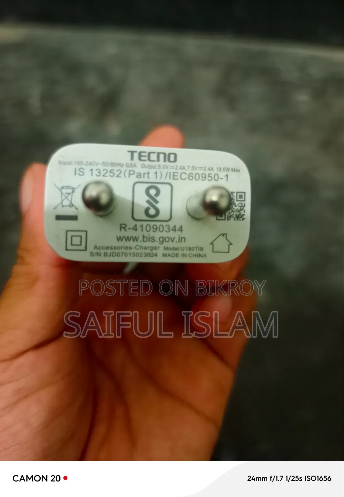 Tecno Camon 20 256 GB Black