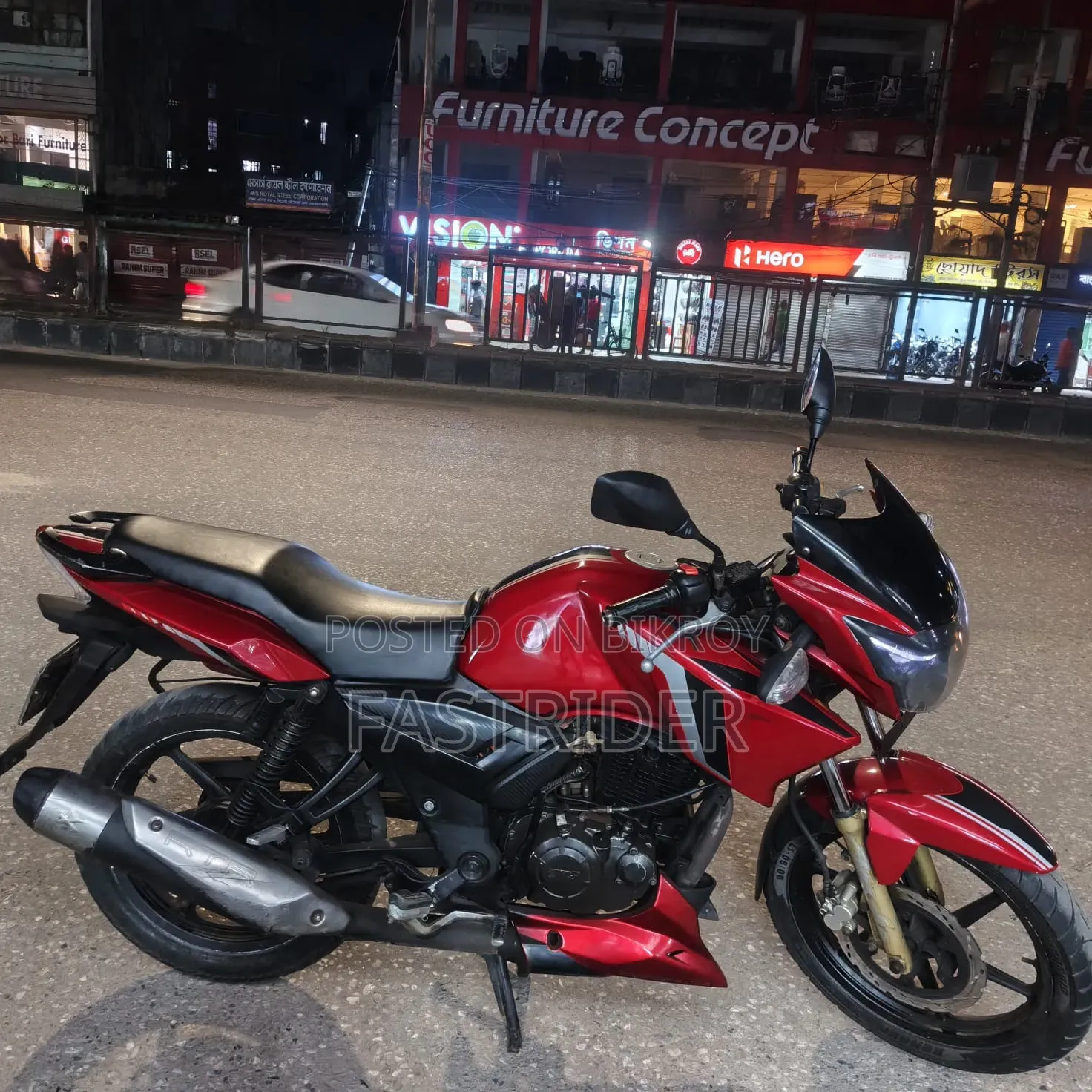 TVS Apache RTR 160 2V 2019 Red