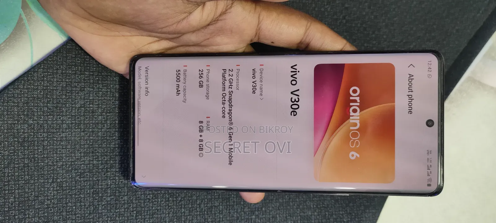 Vivo V30e 256 GB Black