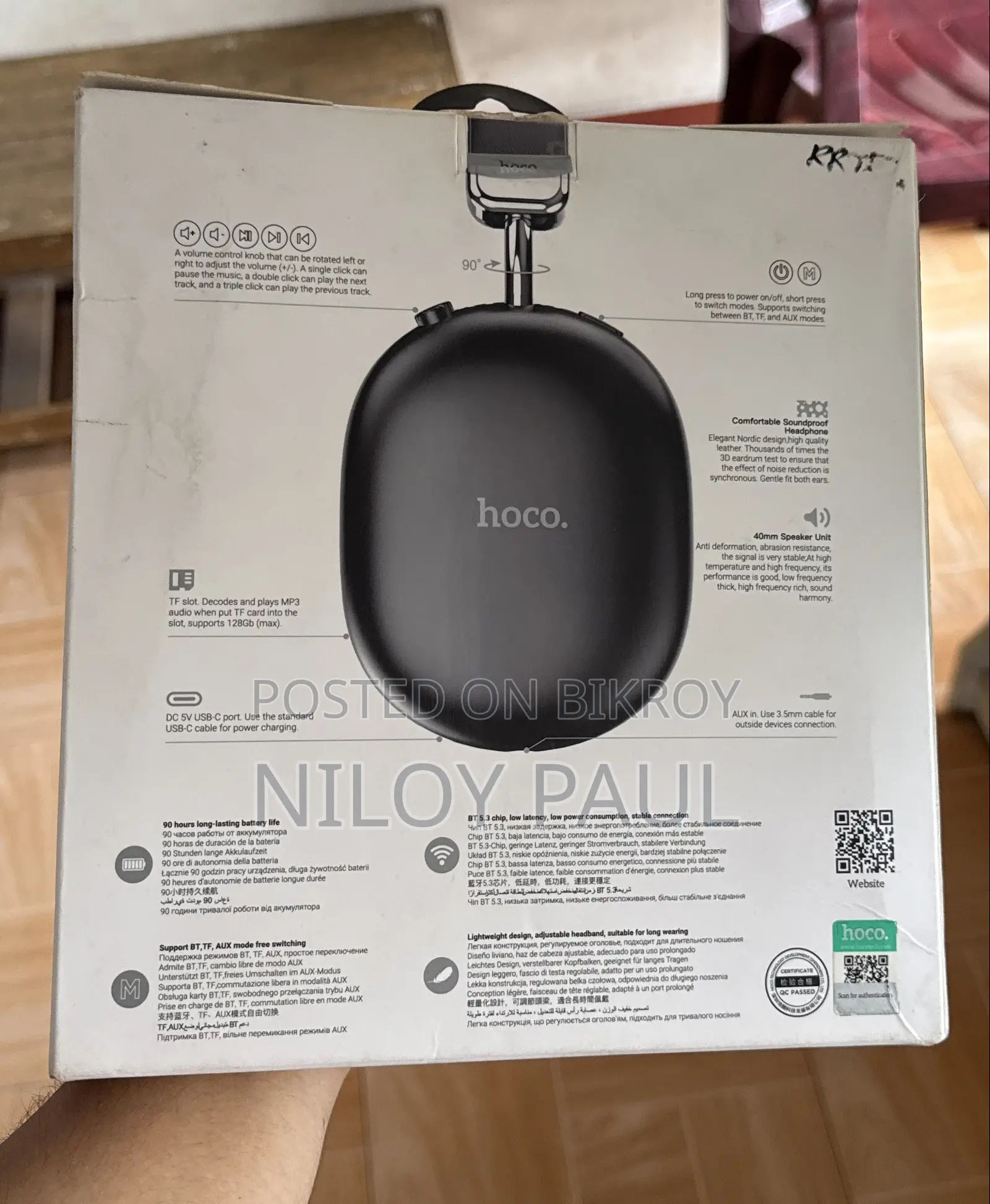 Hoco W35 Max || Headphone