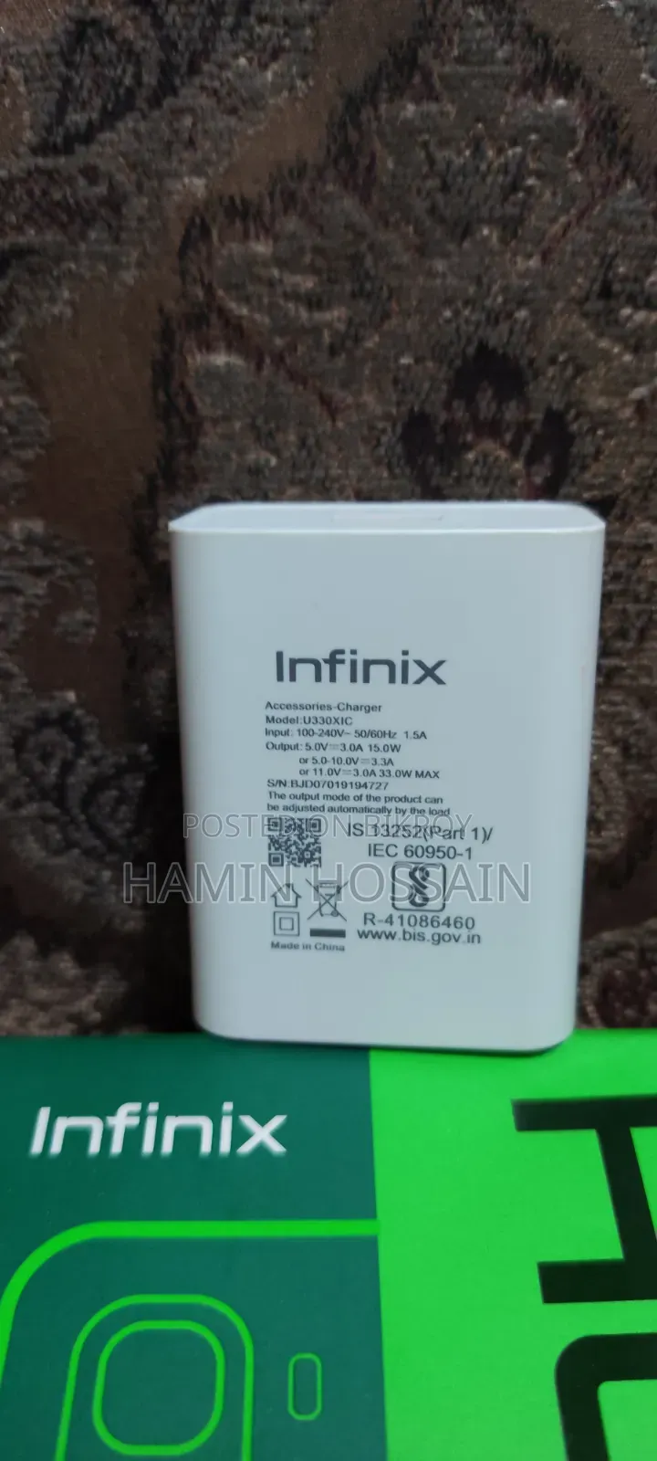 Infinix 33 Watt Charger