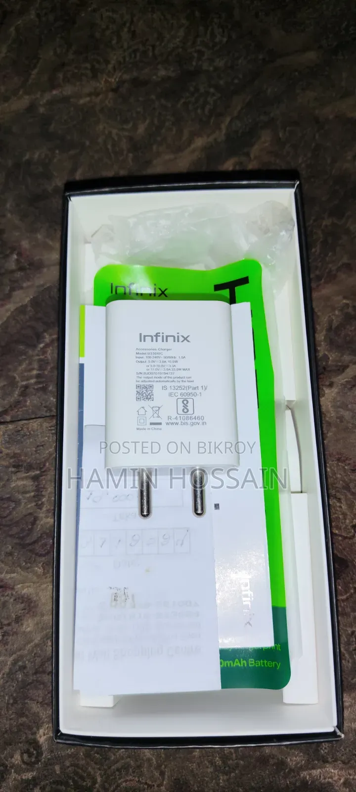 Infinix 33 Watt Charger
