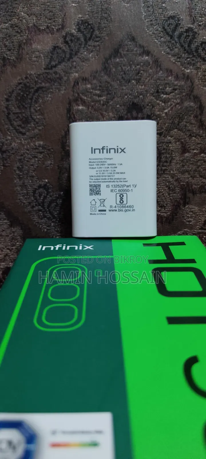 Infinix 33 Watt Charger