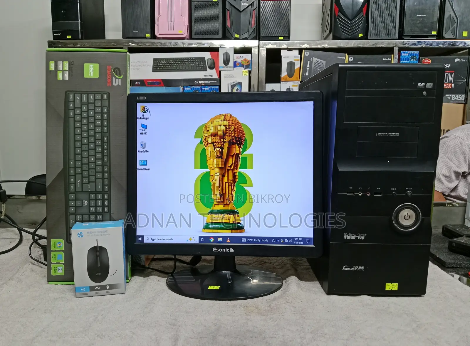 Desktop Computer 4GB Intel Core 2 Duo HDD 500GB