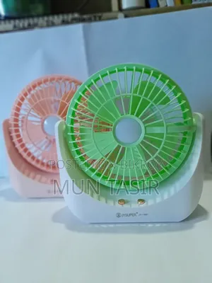Rechargeable Fan With LED Light