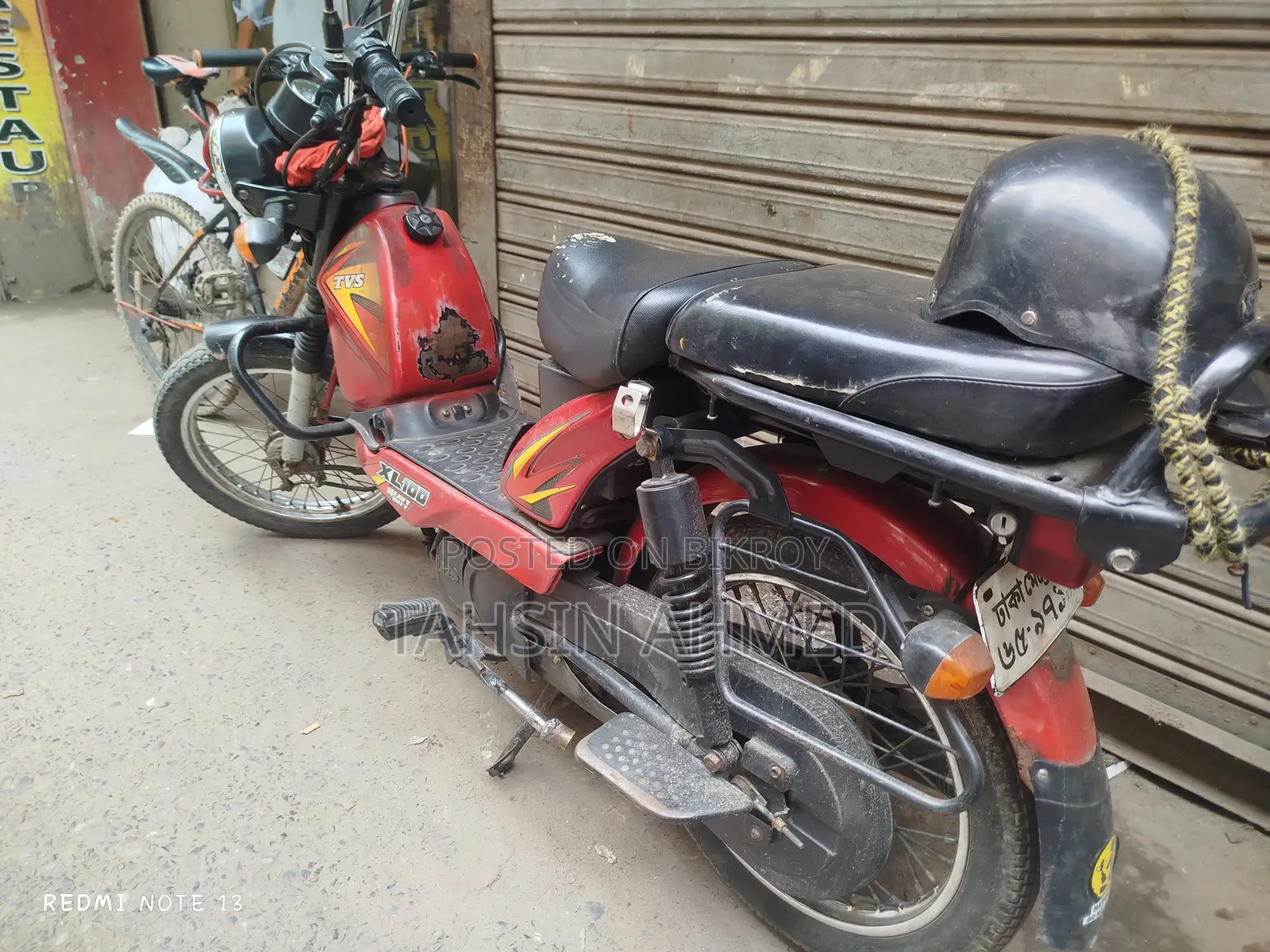 TVS XL 100 2017 Red