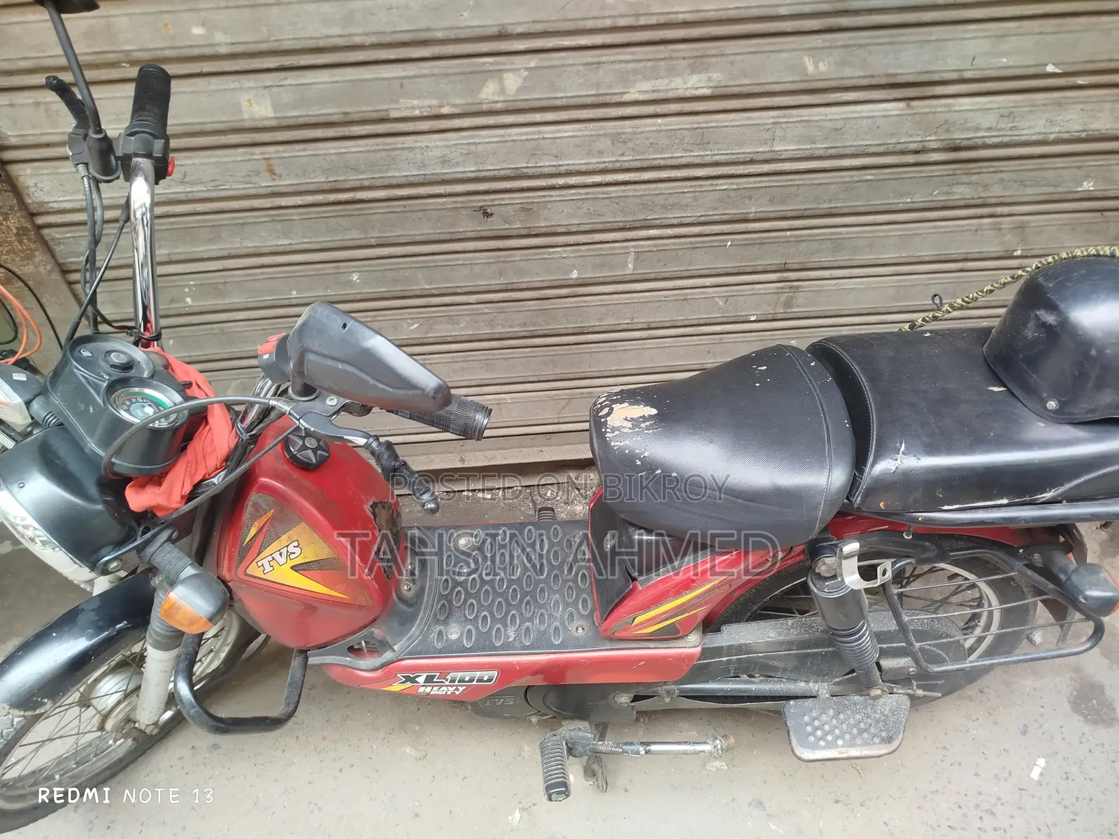 TVS XL 100 2017 Red