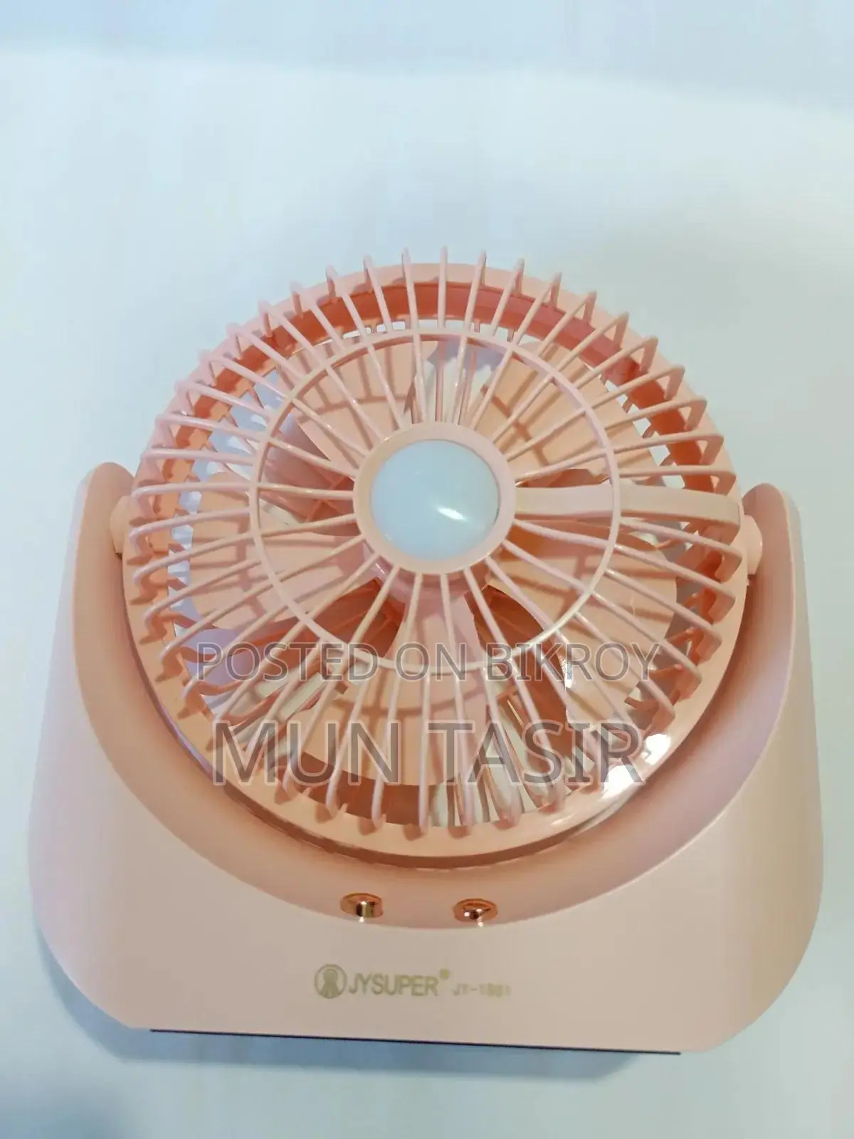 Rechargeable Fan With LED Light