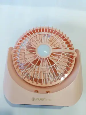 Rechargeable Fan With LED Light