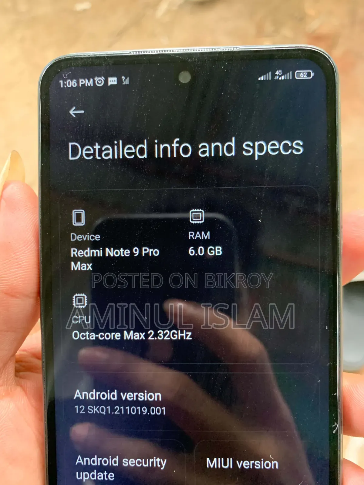 Xiaomi Redmi Note 9 Pro Max 128 GB White