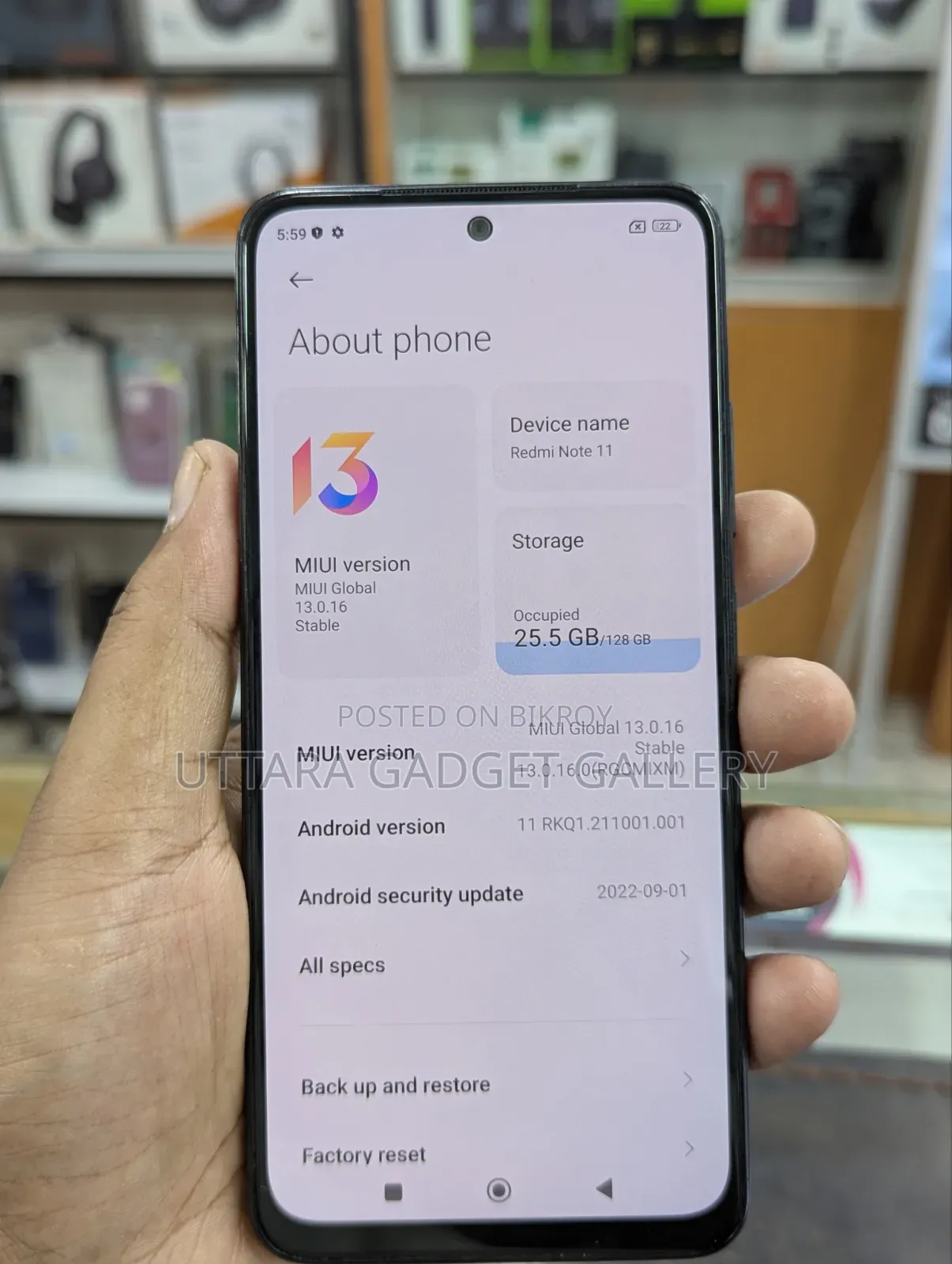 Xiaomi Redmi Note 11 128 GB Black