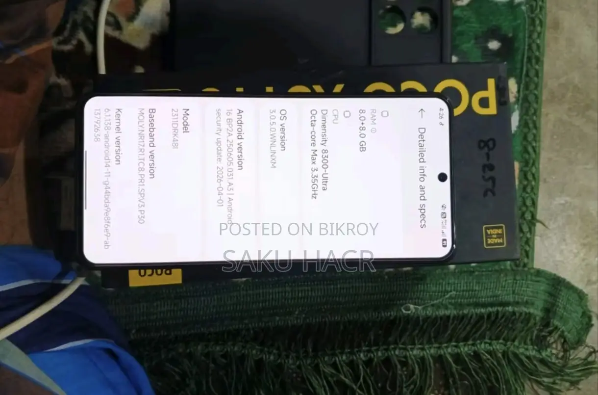 New Xiaomi Poco X6 Pro 256 GB Black