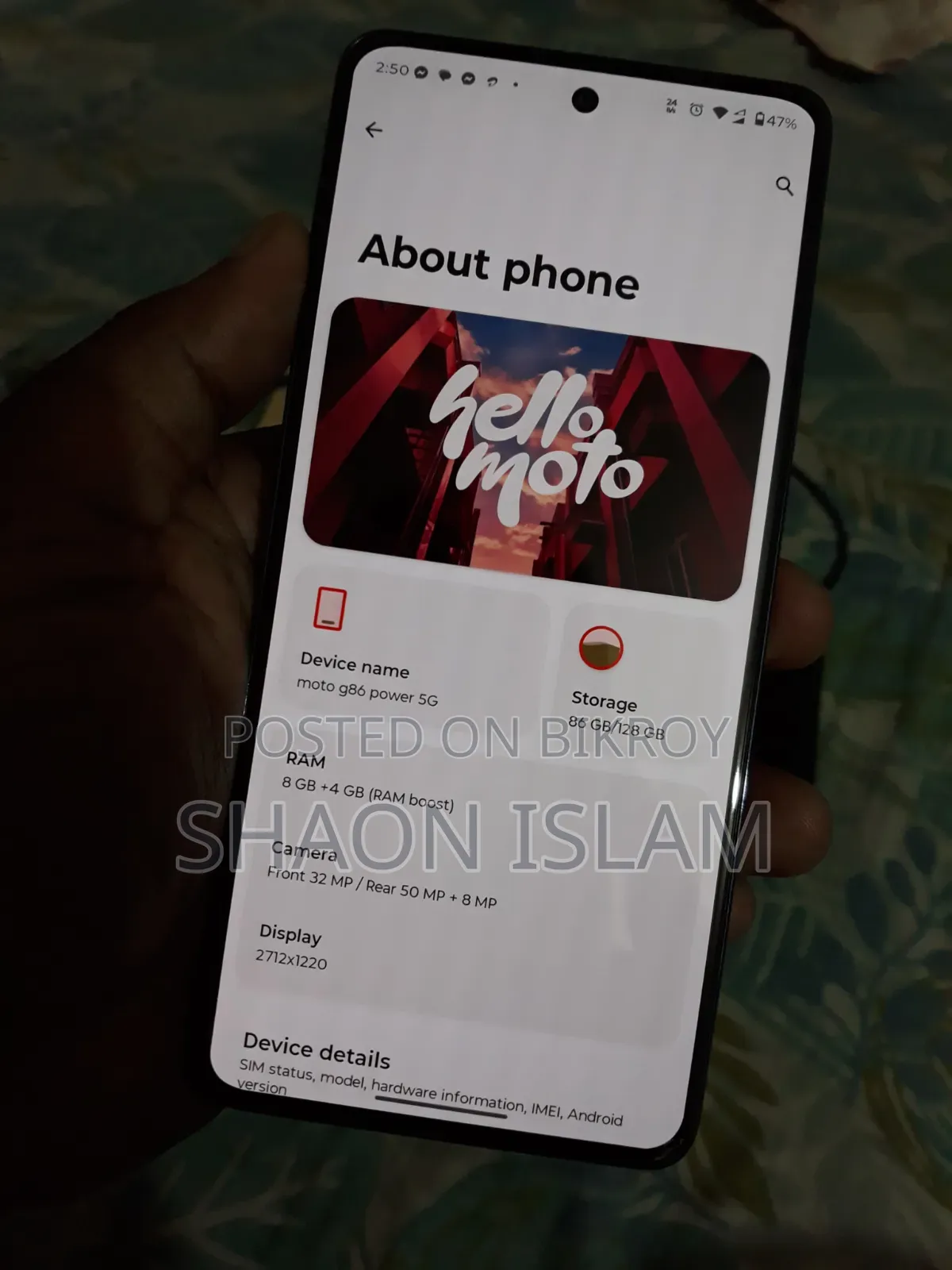 Motorola Moto G86 Power 5G 128 GB Pink