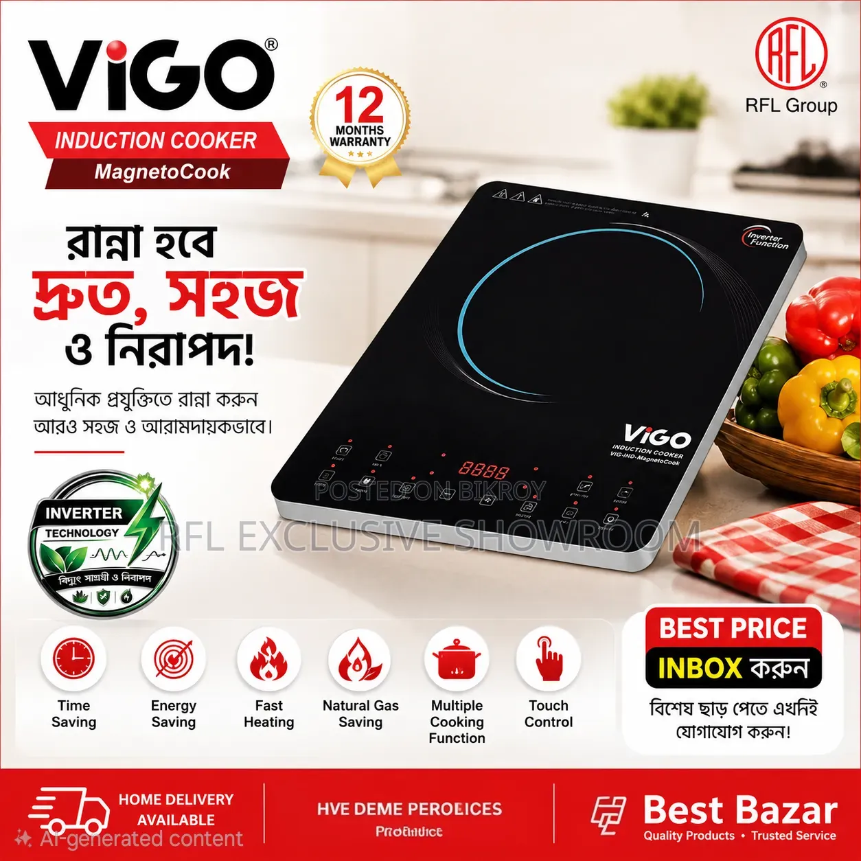 RFL Vigo Induction Cooker Magneto