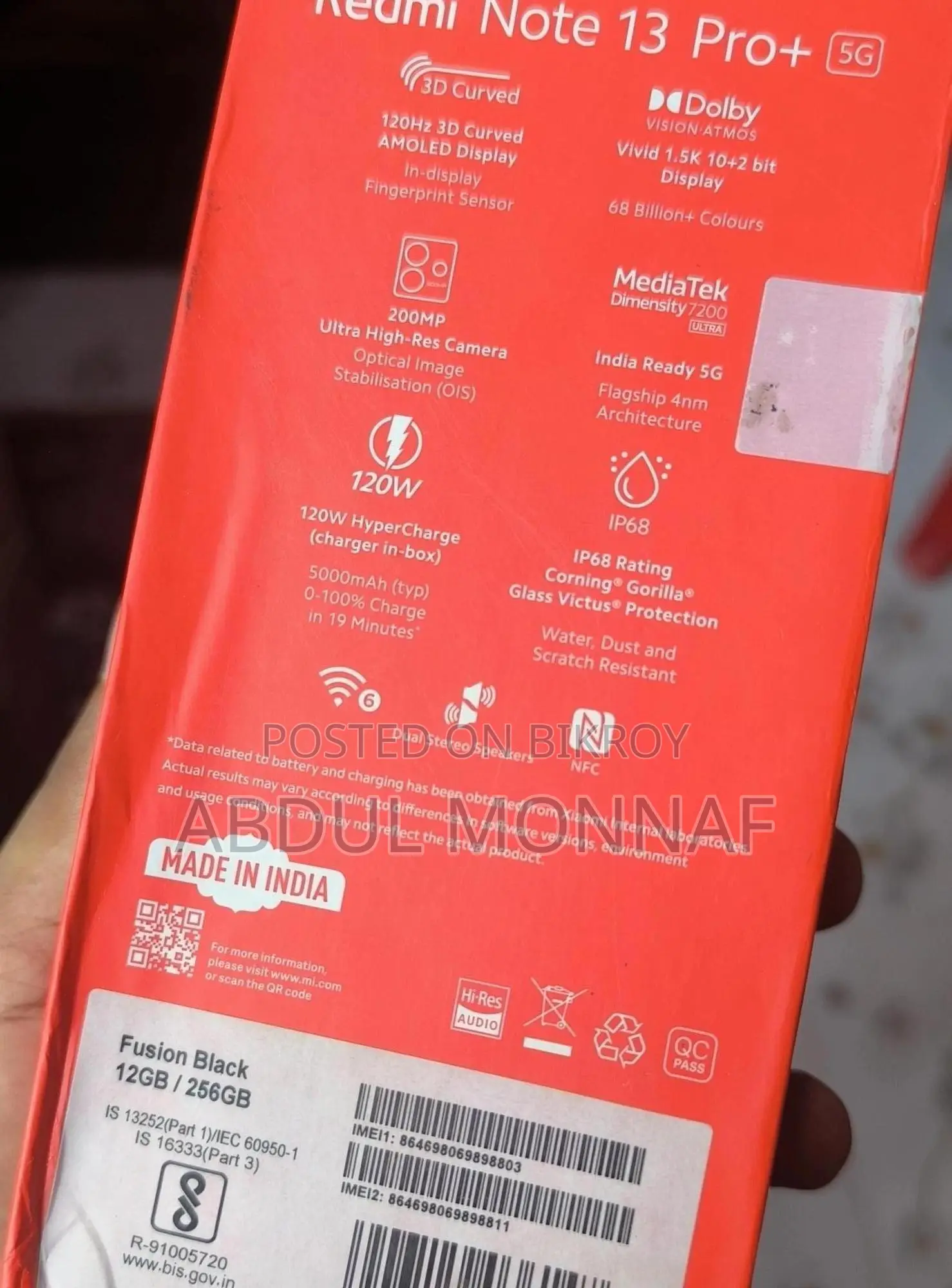 Xiaomi Redmi Note 13 Pro+ 256 GB Black