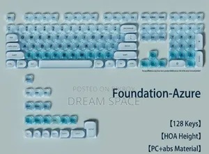 HOA প্রোফাইল কীক্যাপ সেট – 128 Keys, ডাবল-শট PC+ABS (একাধিক কালার)