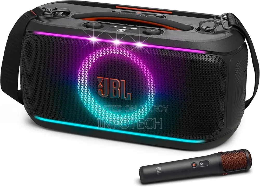 JBL PartyBox on-the-Go 2 Plus Portable Bluetooth Speaker With Mic