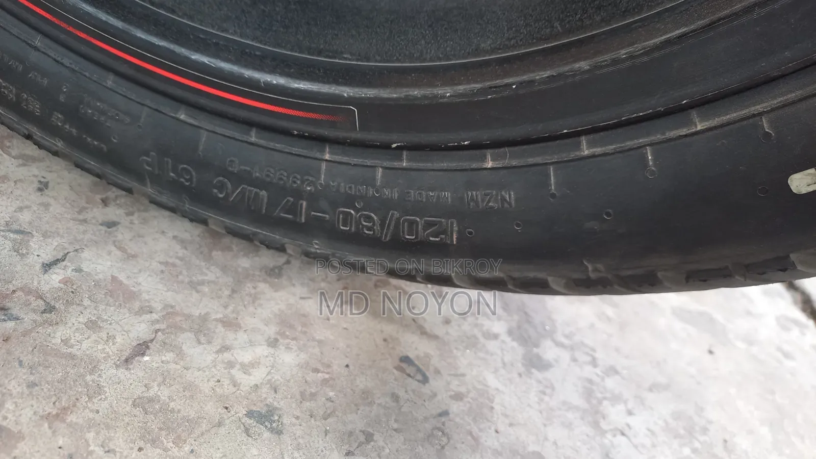 MRF Tyrer 120-80-17-61p