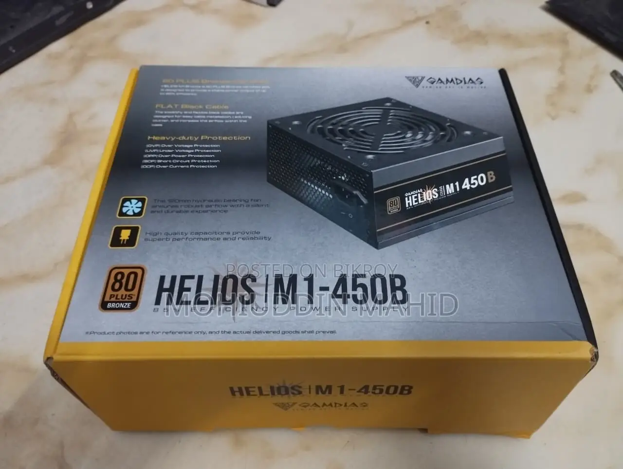 Gamdias Helios 550w Bronze Power Supply With Warranty and Box