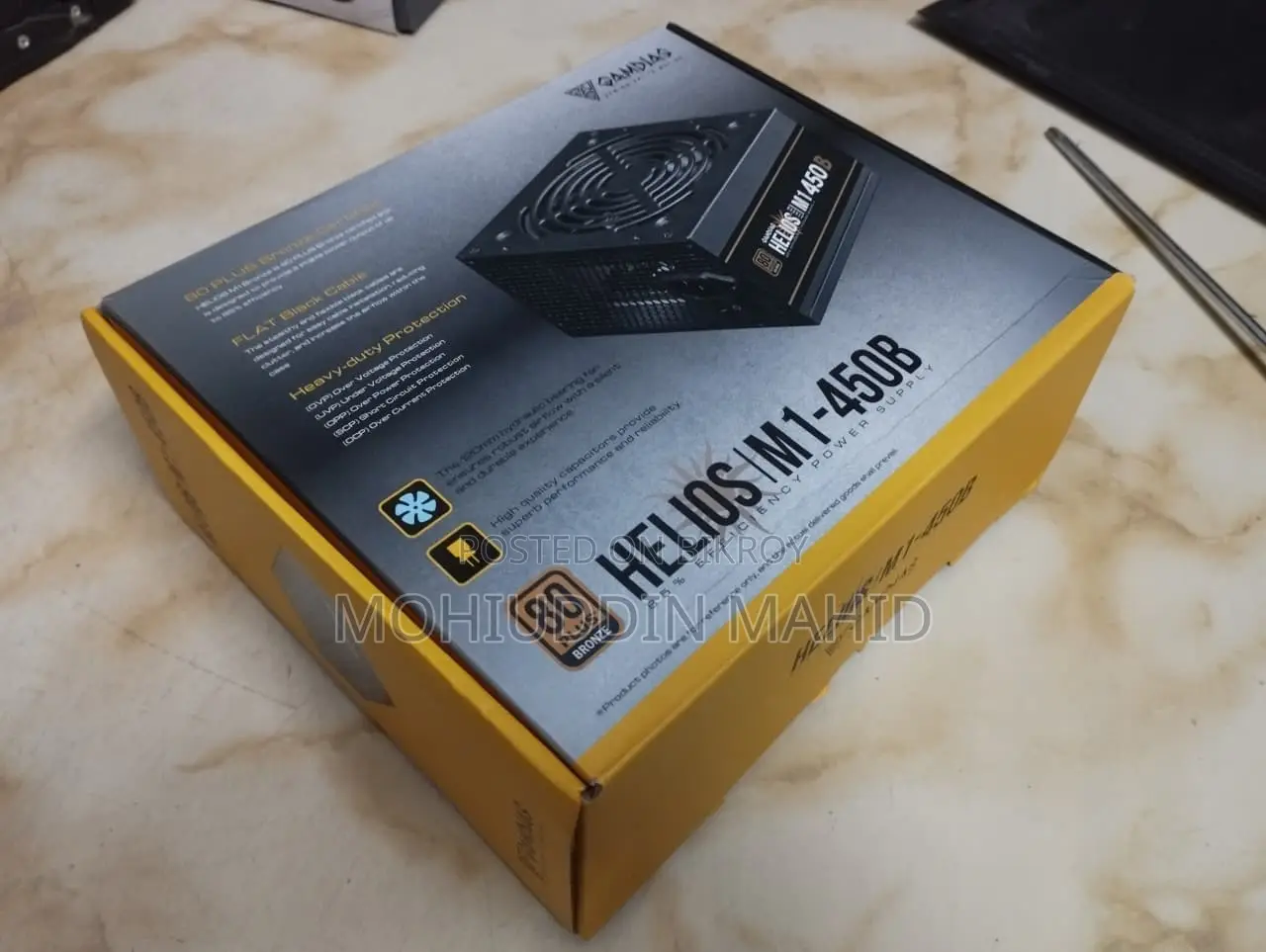 Gamdias Helios 550w Bronze Power Supply With Warranty and Box
