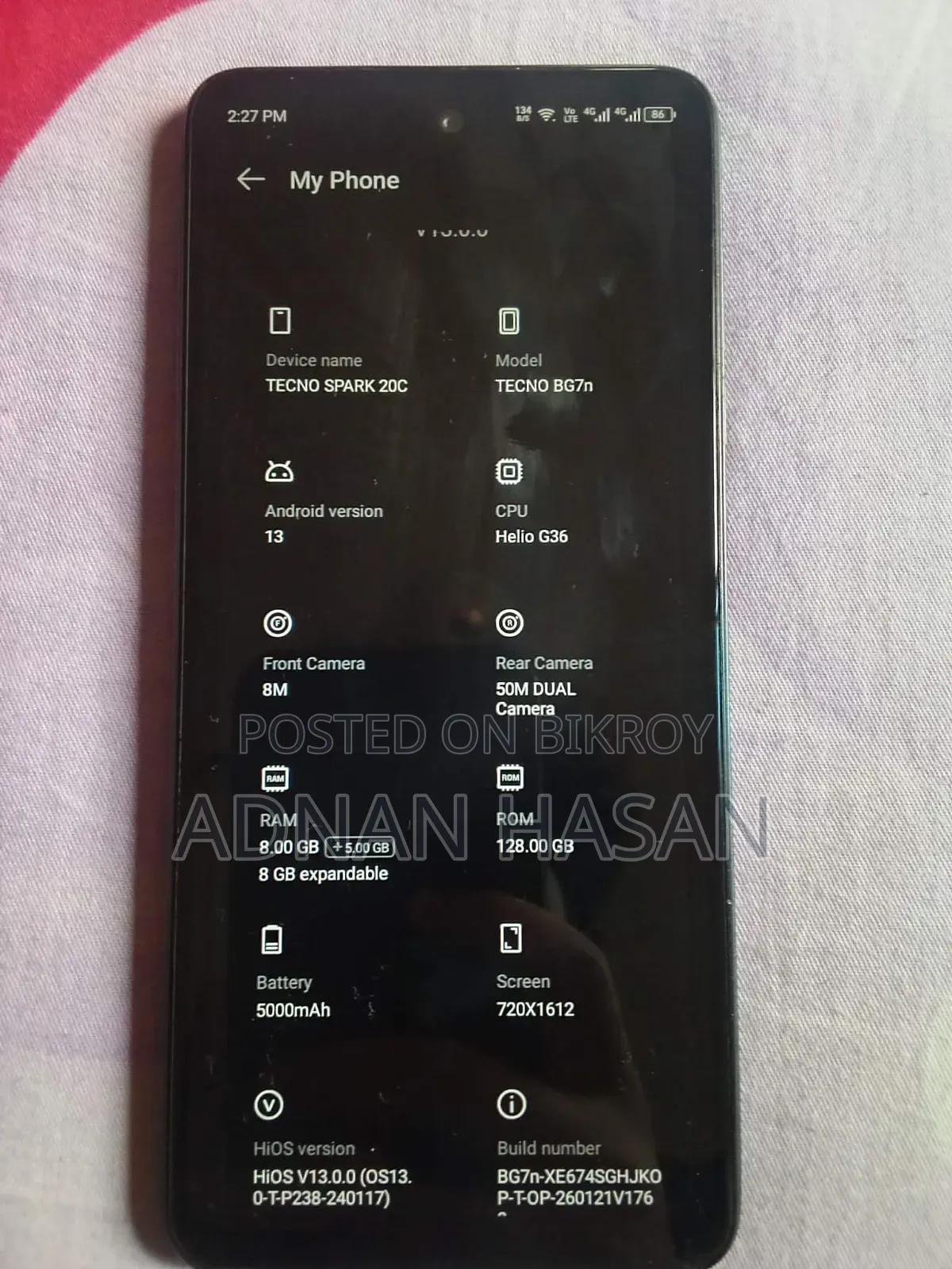 Tecno Spark 20C 128 GB Black