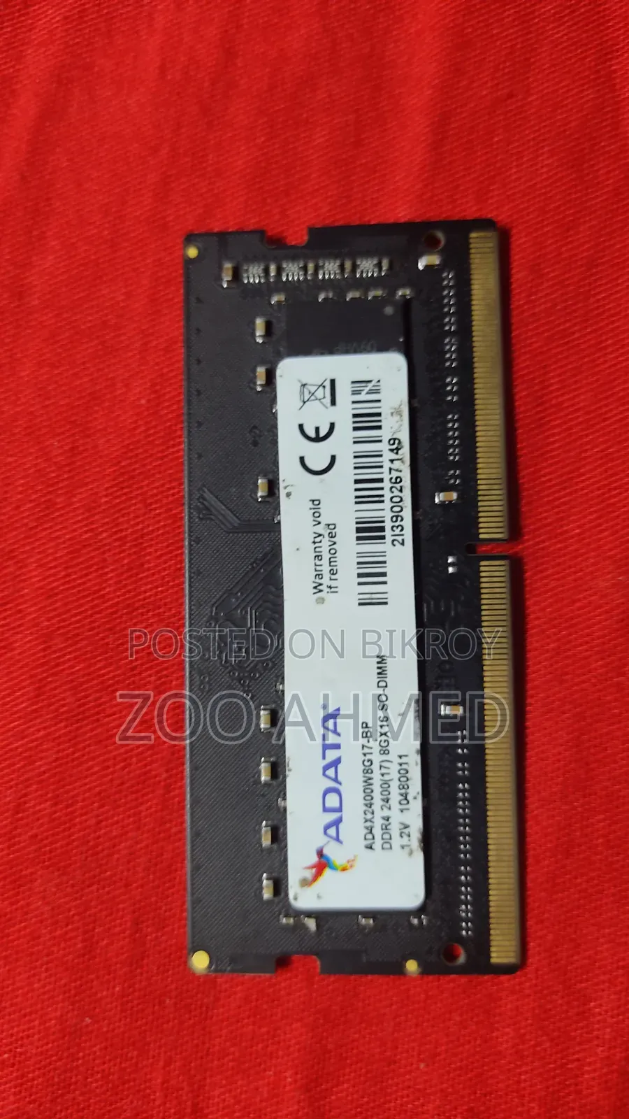 Adata Ddr4 8gb Laptop Ram