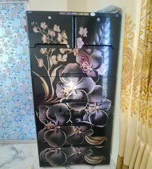 Beautiful 6 Drawer Plastic Wardrobe-Floral Design